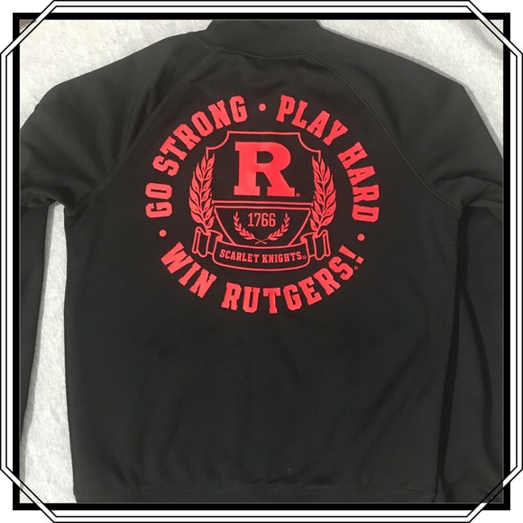 Pink by VS Black/Red Rutgers Jacket Size M NWOT - Picture 3 of 6